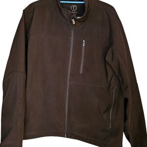 Tumi Tech Jacket Full Zip Softshell Fleece Lined - Mens XL - Black Classic